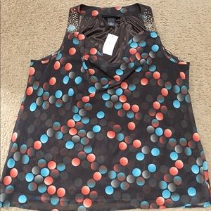 Lane Bryant size 16 layered tank with drape neck